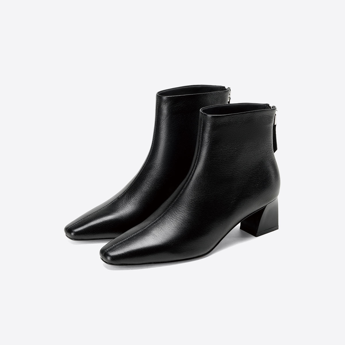 西部牛仔靴2025秋冬新款方头粗跟