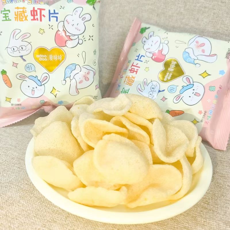 爱哆哆虾片单包膨化春游出游零食礼物鲜虾片幼儿园分享礼物小点心