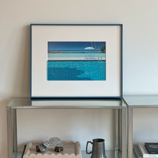 【夏日泳池】度假风现代简约客厅装饰画高级感风景电表箱遮挡挂画