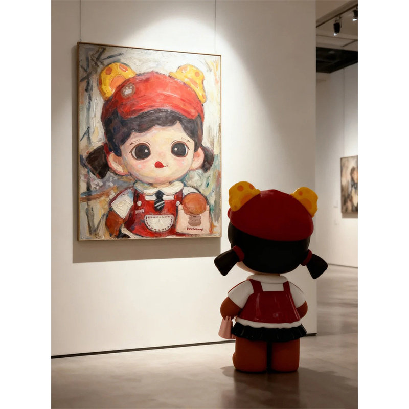zoraa 妹宝卡通小红书同款温馨客厅装饰画可爱儿童房卧室小众挂画