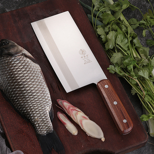 邓家刀7cr铬菜刀斩切两用刀大足重庆砍剁厨师专用龙水家用不锈钢