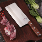 邓家刀菜刀切片7cr17铬锻打龙水jb734大足专用刀官方邓家厨师锋利