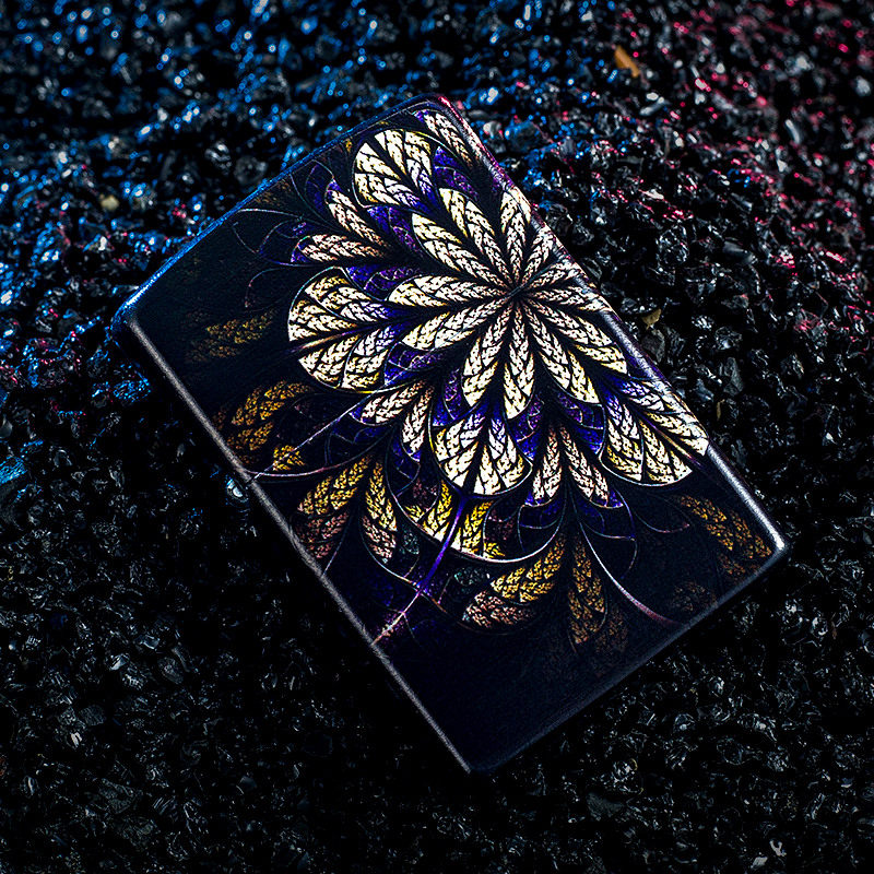 zorro佐罗煤油打火机暗夜妖姬uv彩印防风创意个性潮砂轮时尚礼物