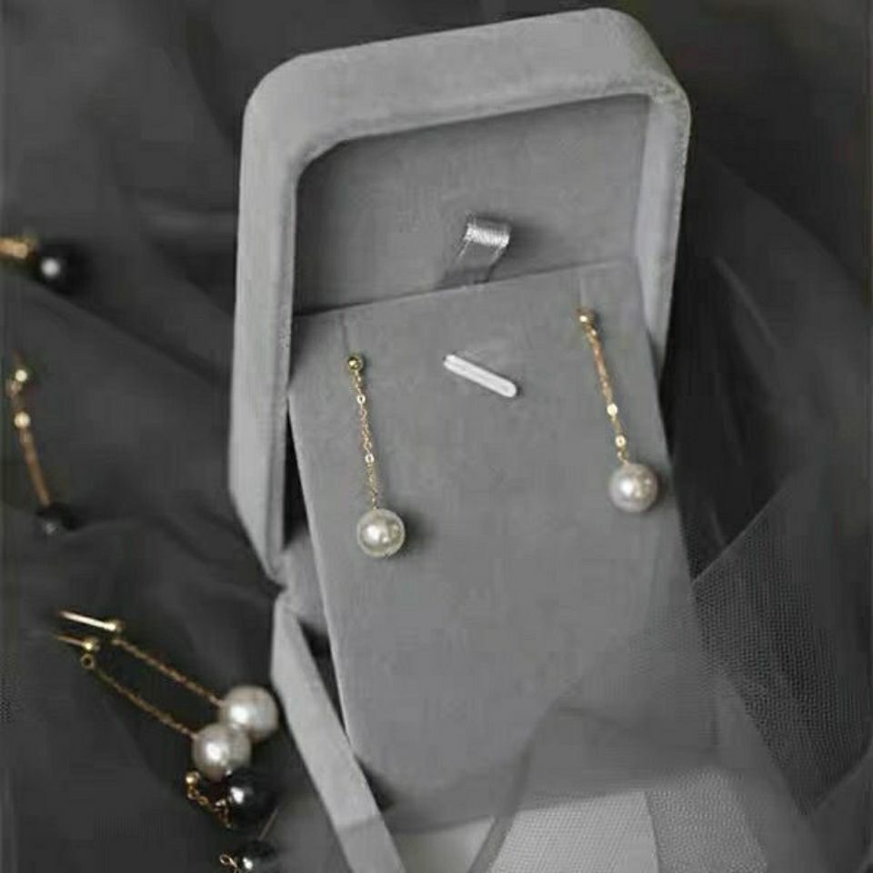 风在吹意大利进口通体纯银珍珠施家珍珠耳环女长款耳坠气质优雅