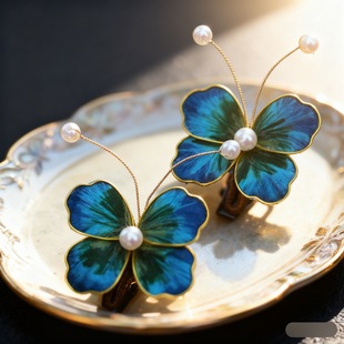 绒花非遗簪子发夹丝绒蚕丝古风汉服发簪头饰盘发中式配饰发钗41