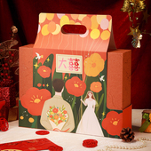 结婚送新娘装 饰送闺蜜实用毛毯礼盒装 高级新婚送新人百喜毯订婚礼