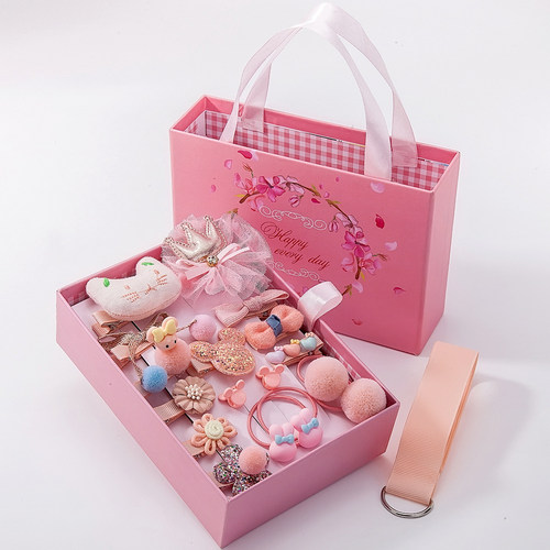 儿童发饰小女孩头绳皇冠礼盒套装