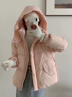 羽绒服 两侧抽绳轻柔时尚 D00203 2026新款