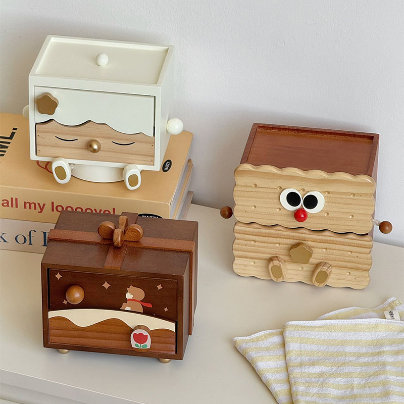 实木质首饰收纳盒高档精致饰品