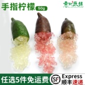 手指柠檬鲜果拇指柠檬澳洲品种指橙鱼子酱西餐摆盘装 饰点缀水果