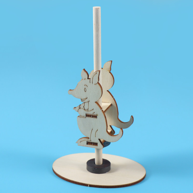 diy跳跳蛙磁力器材科技小制作
