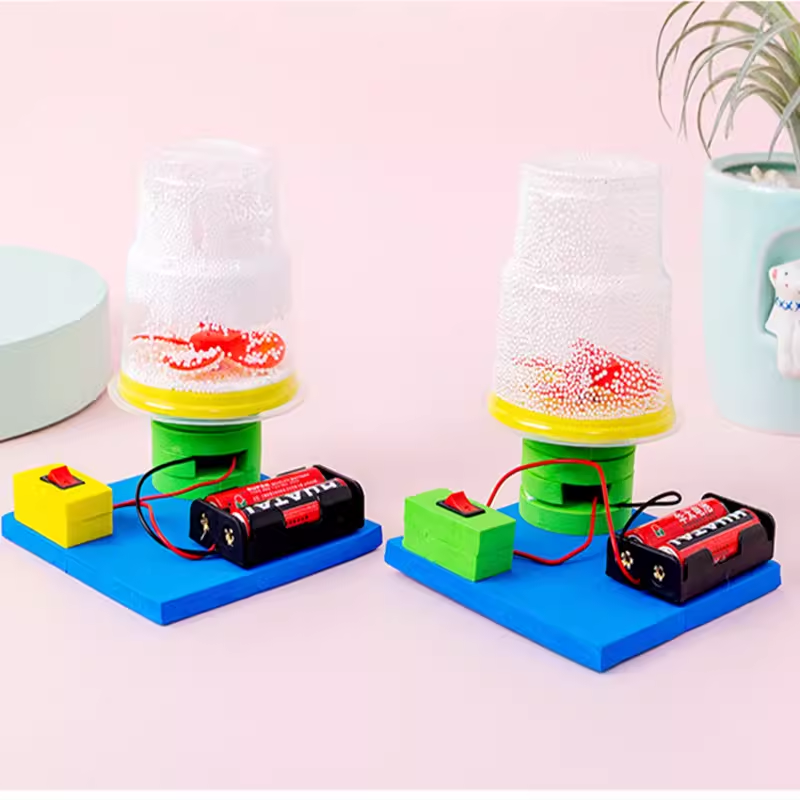 追鹿物理类静电飞雪现象演示手工