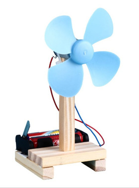 DIY科技小制作电风扇stem学生科学实验模型 手工发明益智科普材料
