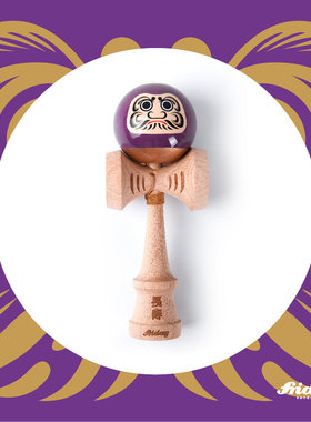 香港 Friday Kendama 长寿 达摩 紫色 粘性漆 狮子剑 日本 剑玉
