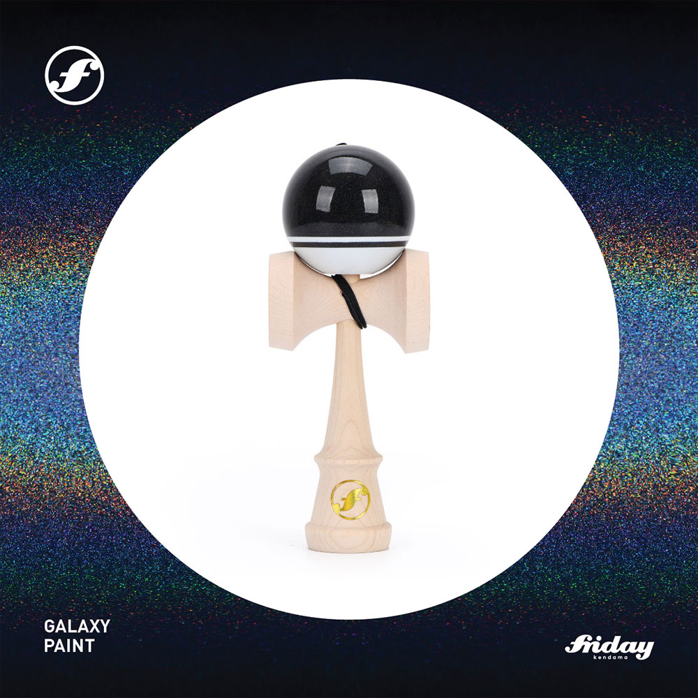 FRIDAY 星河系列 黑色 炫光漆 枫木 轴承 剑玉 剑球 KENDAMA