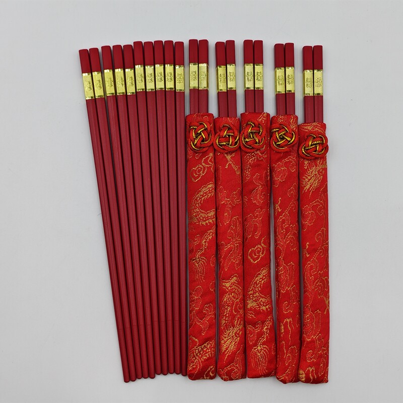 红筷子合金高档家庭乔迁结婚抗菌