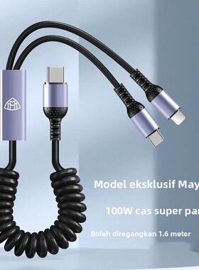 奔驰S级迈巴赫S450/GLE/GLS480车载充电器线数据线转换快充车充