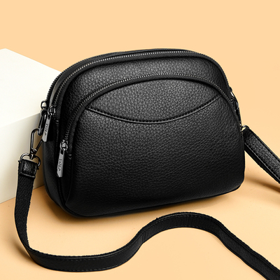 2025年新款洋气真皮单肩贝壳包