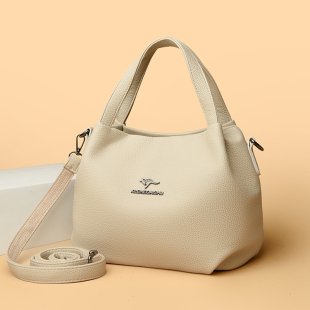 包包2025新款潮高级感小众设计水桶包菜篮子女包真皮手提包妈妈包