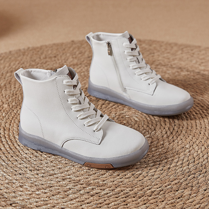 加绒保暖加厚太极鞋软底太极秋冬鞋真皮太极拳练功鞋小白鞋牛筋底