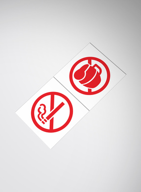 车内禁烟禁酒标识No smoking Alcohol is prohibited sticker