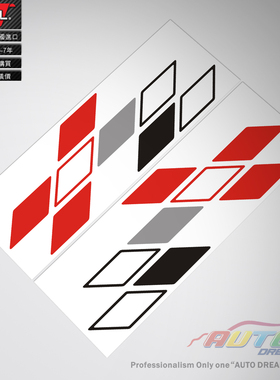 mitsubishi ralliart sticker decal三菱EVO蓝瑟翼神车贴纸车贴花