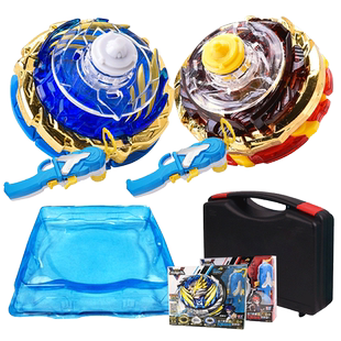 奥迪双钻飓风战魂5战斗王拉绳战神之翼男孩新款陀螺套装儿童玩具