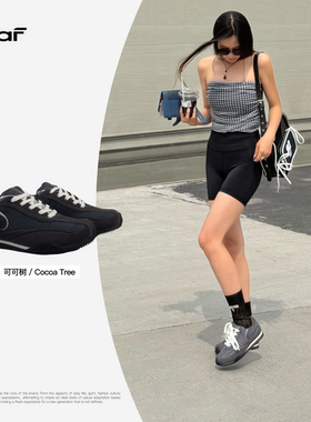 「可可树」DEAF未来感德训鞋薄底潮流休闲网面个性透气运动鞋修身