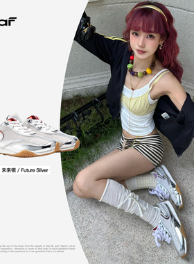 「徐梦洁同款」DEAF未来感德训鞋薄底复古潮流运动秋冬休闲银刺鞋