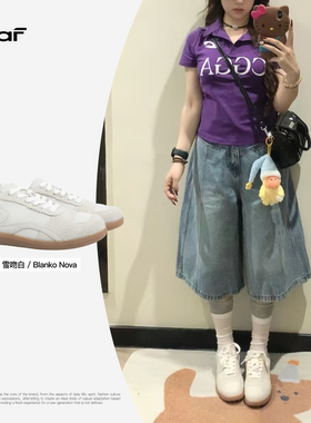 「白」DEAF德训鞋薄底潮流秋冬休闲透气运动保暖板鞋小白鞋