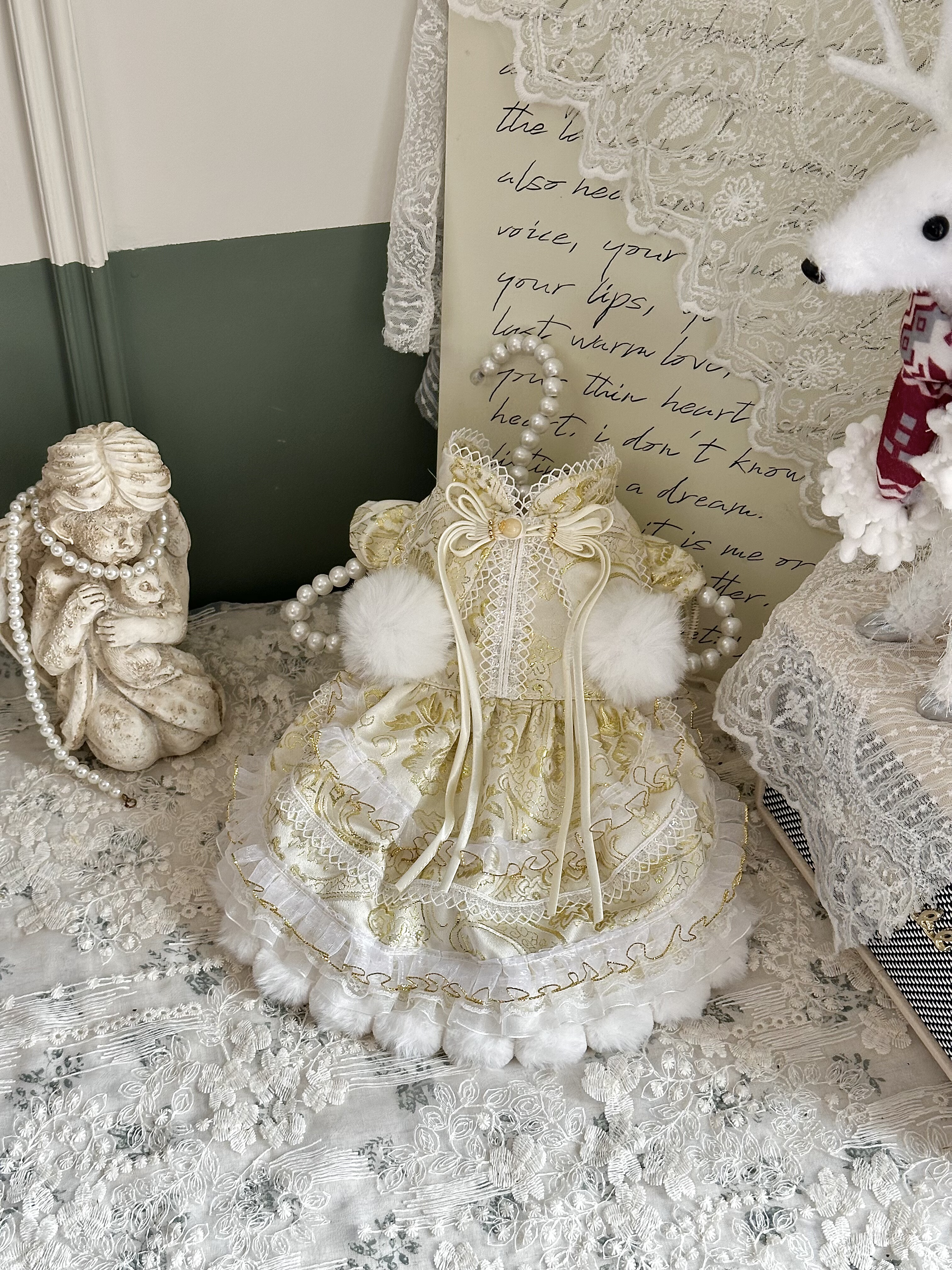 AW香槟色质感猫咪金吉拉泰迪狗狗中小型犬上镜氛围感宠物服装新年,宠物/宠物食品及用品,猫宠物服装/雨衣（新）,淘宝优惠券,粉丝福利购,淘宝优惠卷