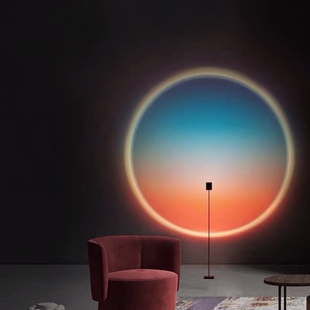 简约现代日不落新款网红客厅落地灯卧室工作室民宿设计师坐地灯