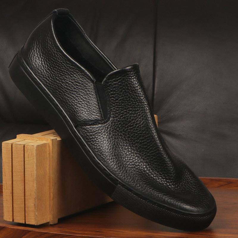 外贸新款镂空头层牛皮新款豆豆鞋轻便商务休闲透气舒服一脚蹬,流行男鞋,休闲皮鞋,淘宝优惠券,粉丝福利购,淘宝优惠卷