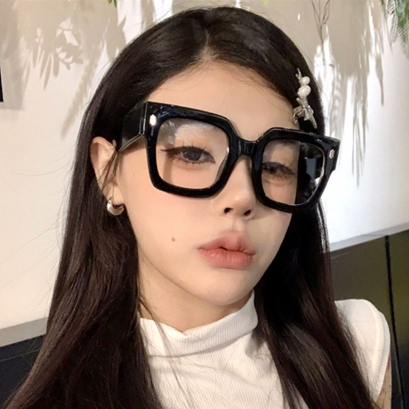 日本cherrykoko方款防蓝光眼镜时尚素颜穿搭眼镜架男女平光镜