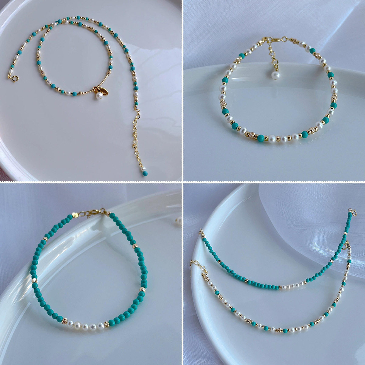 李佳棋推荐淡水珍珠项链手链绿松石手串精致轻奢礼物小众手饰