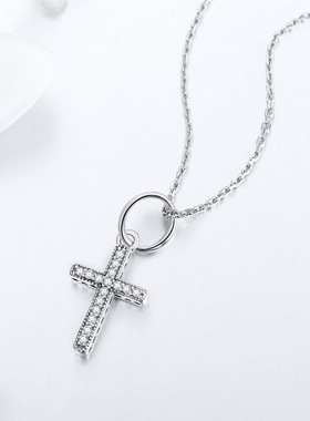 法国chrry koops925银满钻项链女欧美ins吊坠时尚