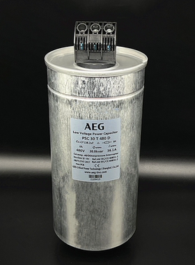 原装AEG PSC 30 T 480 D  3x138.2uF 480VAC 三相交流滤波电容器
