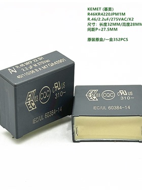 KEMET AV R46KR4220JPM1M R.46 2.2uF 225M 275VAC X2 安规电容