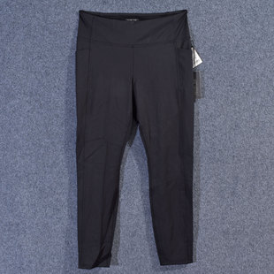 简约运动休闲性感体型风黑色高腰弹力长裤女大码紧身瑜伽健身裤