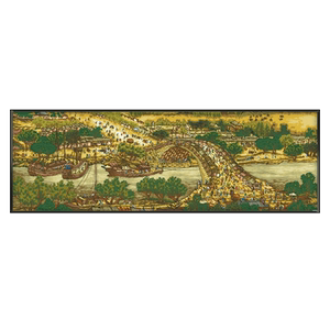 客厅风景画大幅手工十字绣