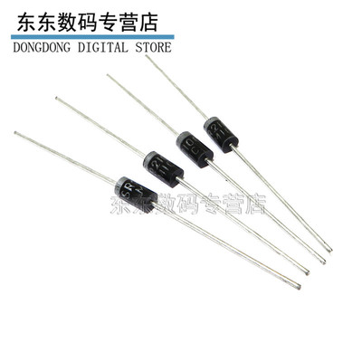 直插 SR2100 SB2100 肖特基二极管 2A/100V DO-15 (50只）