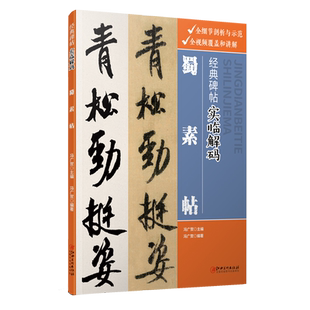 经典碑帖实临解码·蜀素帖-毛笔软笔行书入门临摹碑帖实临字帖 用笔结体章法解码概说释例 配二维码视频 江西美术出版社