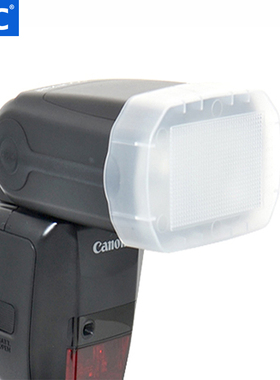JJC 适用佳能闪光灯600EX柔光罩永诺600EX-RT肥皂盒 机顶闪柔光盒