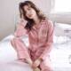 纯棉长袖 家居服套装 开衫 妈妈款 夏舒适月 大码 睡衣女春秋季