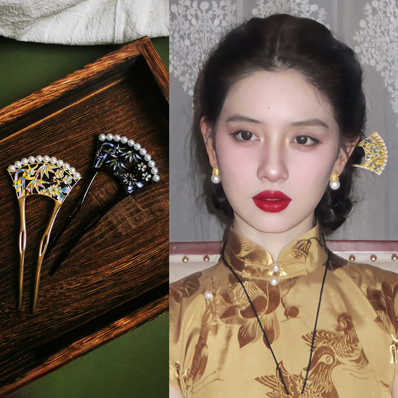 新中式国风发簪女2025