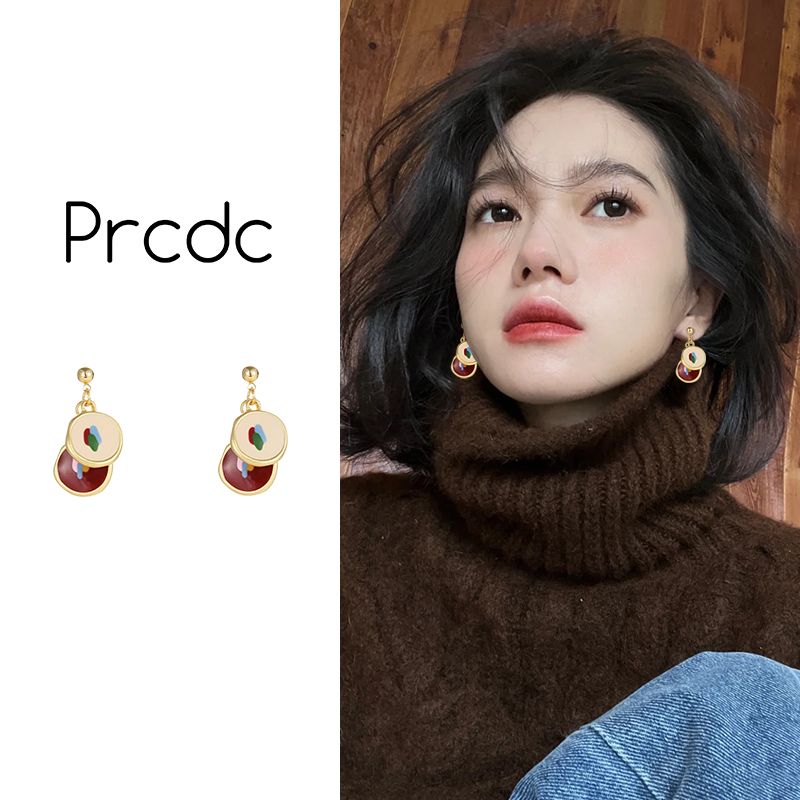 复古港风耳夹女无耳洞不规则耳环