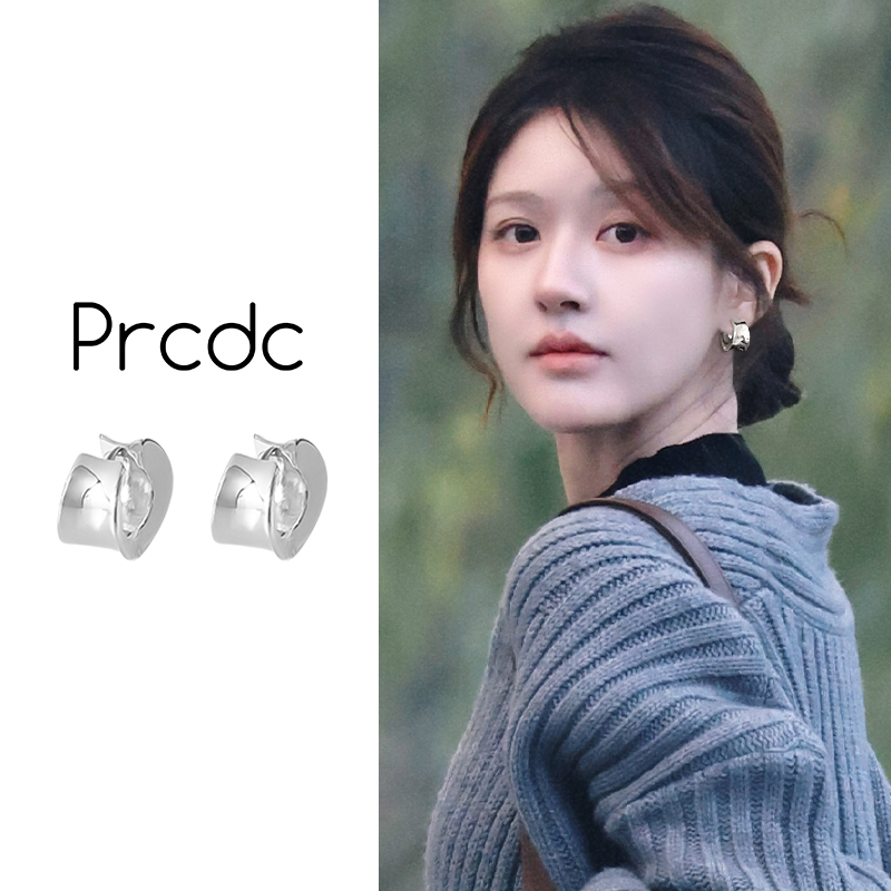 简约时尚银色耳环女耳扣