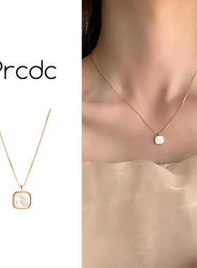 轻奢小众项链复古简约2025新款爆款锁骨链精致吊坠颈链高级感配饰
