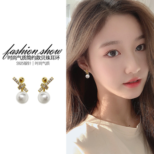 珍珠款 耳钉 耳环2025年新款 耳饰女气质小巧耳环港风高级感简约时尚