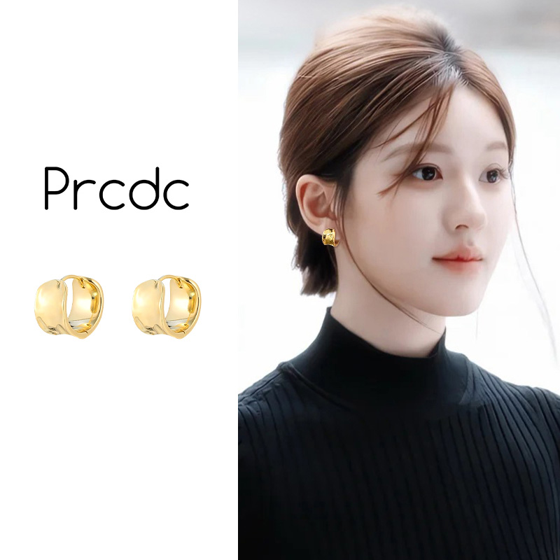 金色简约气质耳环女2025新款